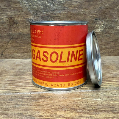Gasoline Vintage Label - Scented Candle