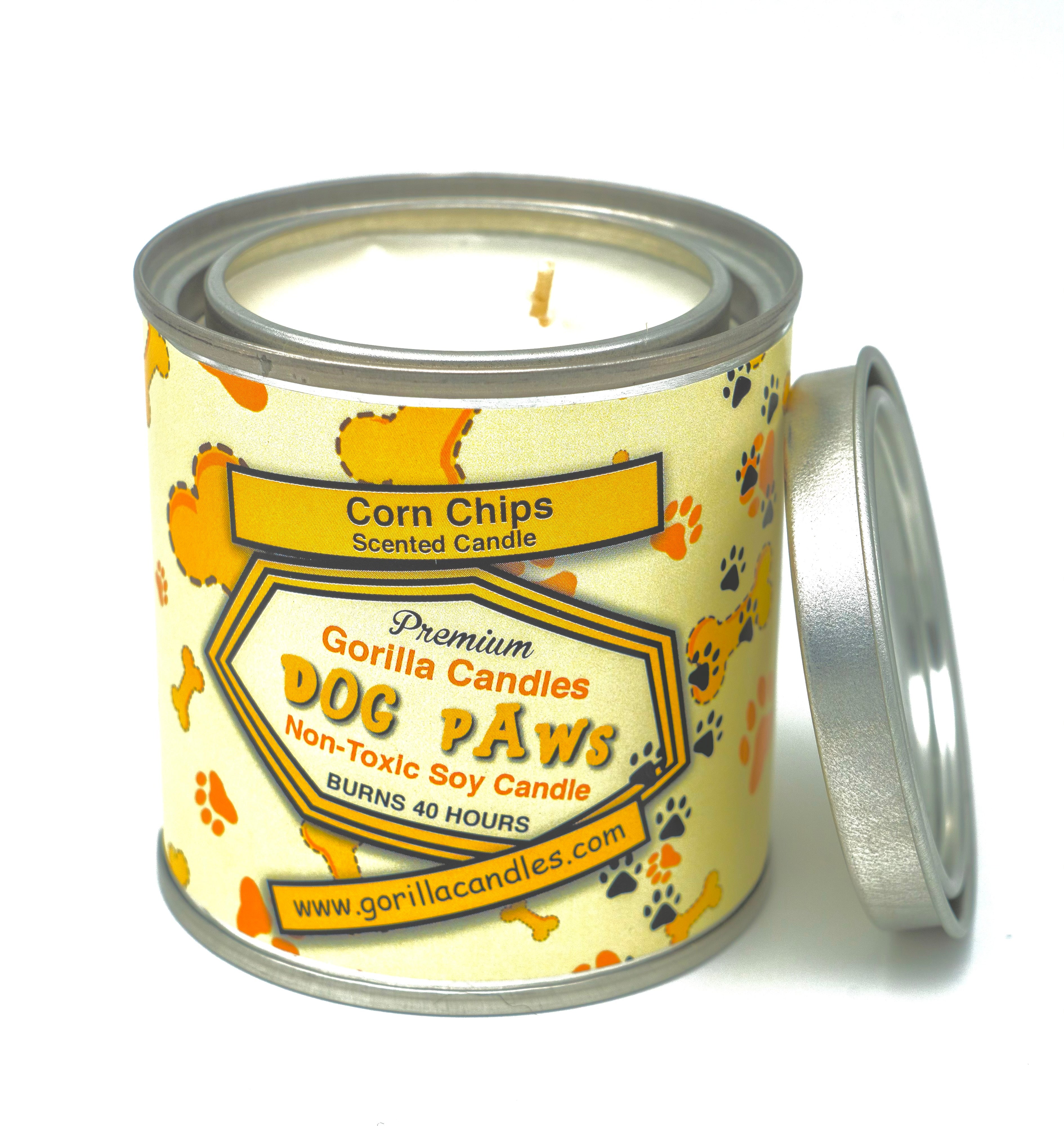 Dog Paws - Corn Chips Scented Candle – Gorilla Candles™