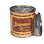  Front view of Fireball Gorilla Candle in a Fireball design tin